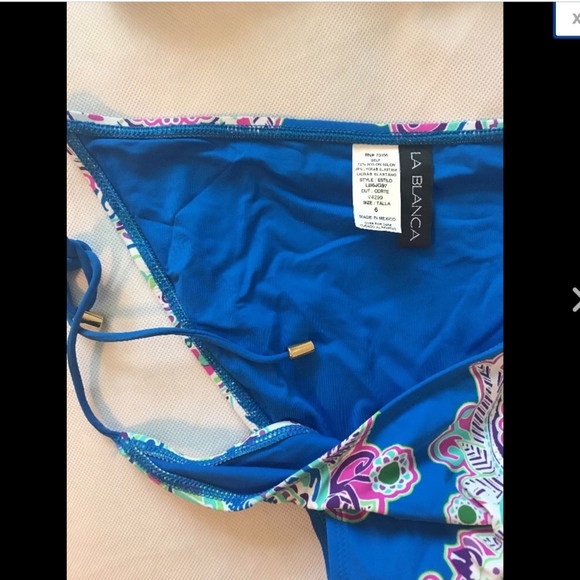 NEW 2PC La Blanca 'Lost Coast' High Neck Halter Top + Bikini Bottom [SZ 6 ] #C98 - Picture 12 of 13